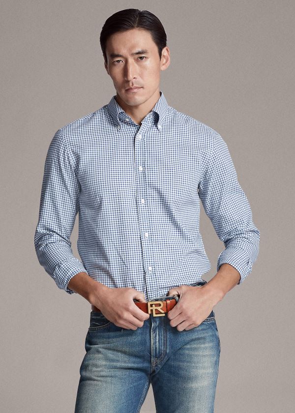 Camisa Ralph Lauren Gingham Homem 47082-OTZC